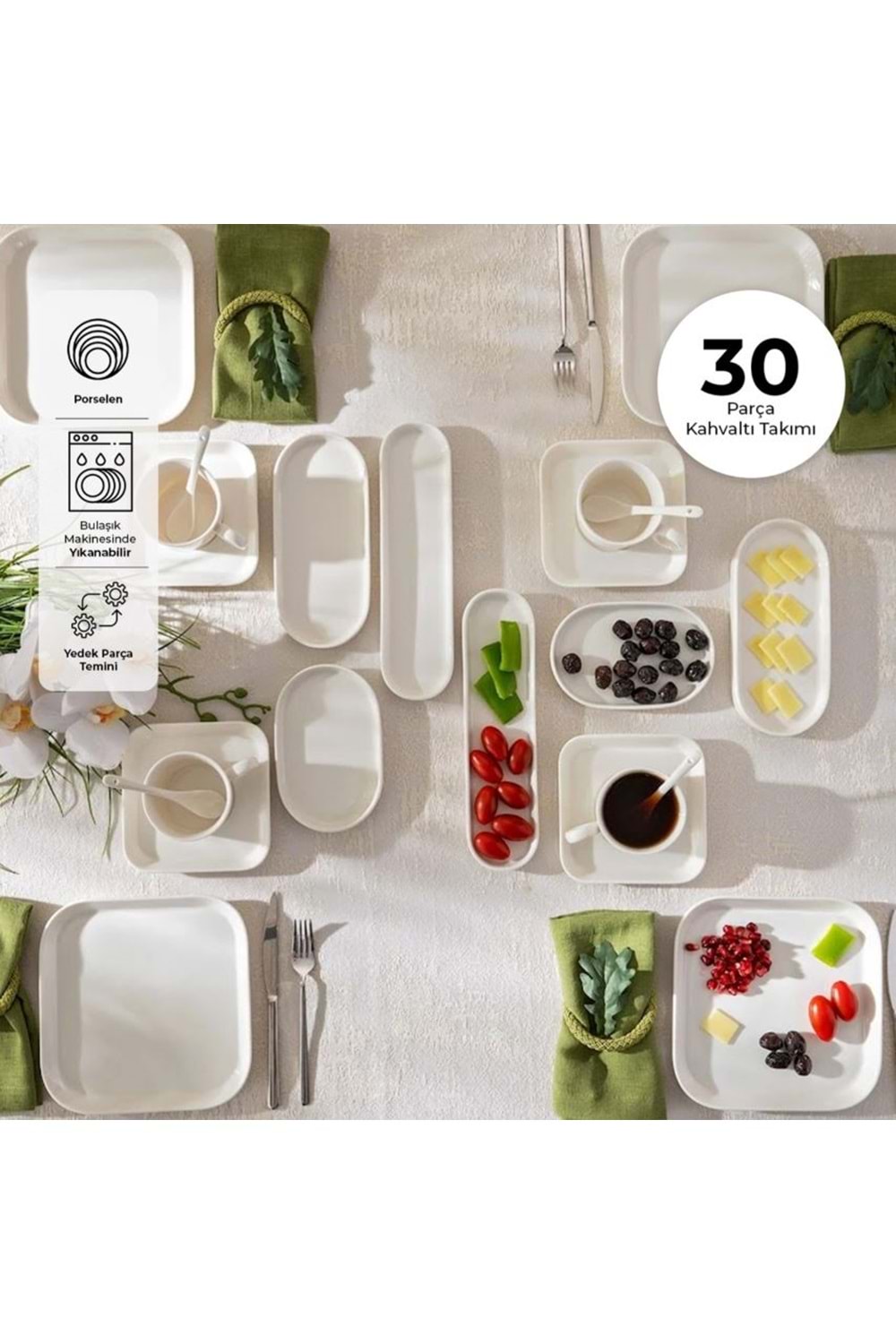 EMSAN KAHVALTI TK YENİ MISRA 30PRÇ BEYAZ