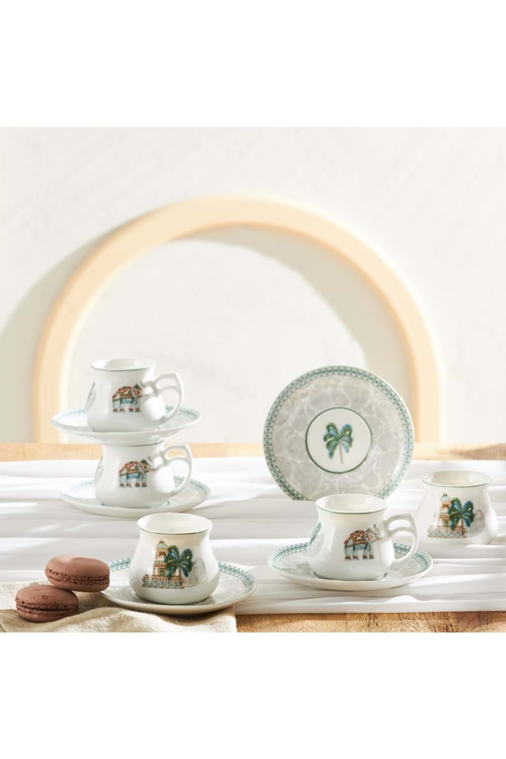 EMSAN TAC MAHAL KAHVE FİNCAN TAKIMI 6 KİŞİLİK