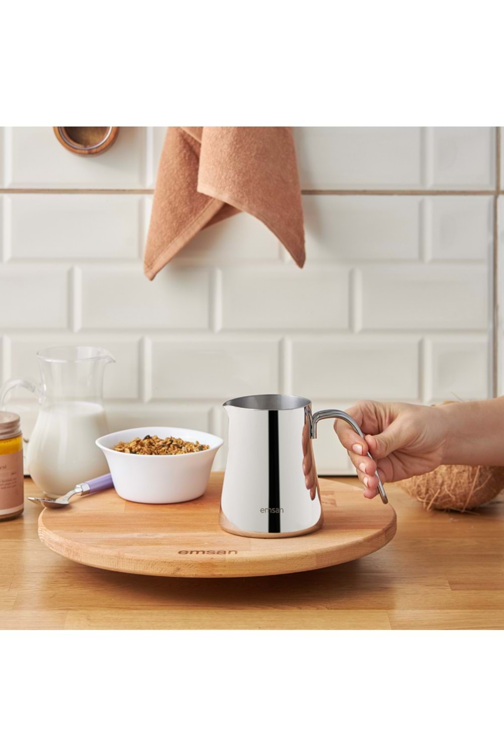 EMSAN COOPER MİLK POT - 800 ML