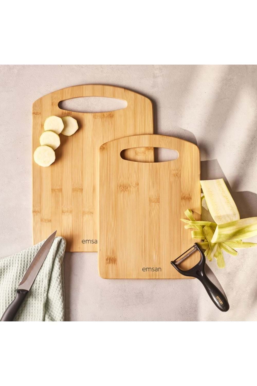 EMSAN BAMBU MOODY 2Lİ KESME TAHTASI