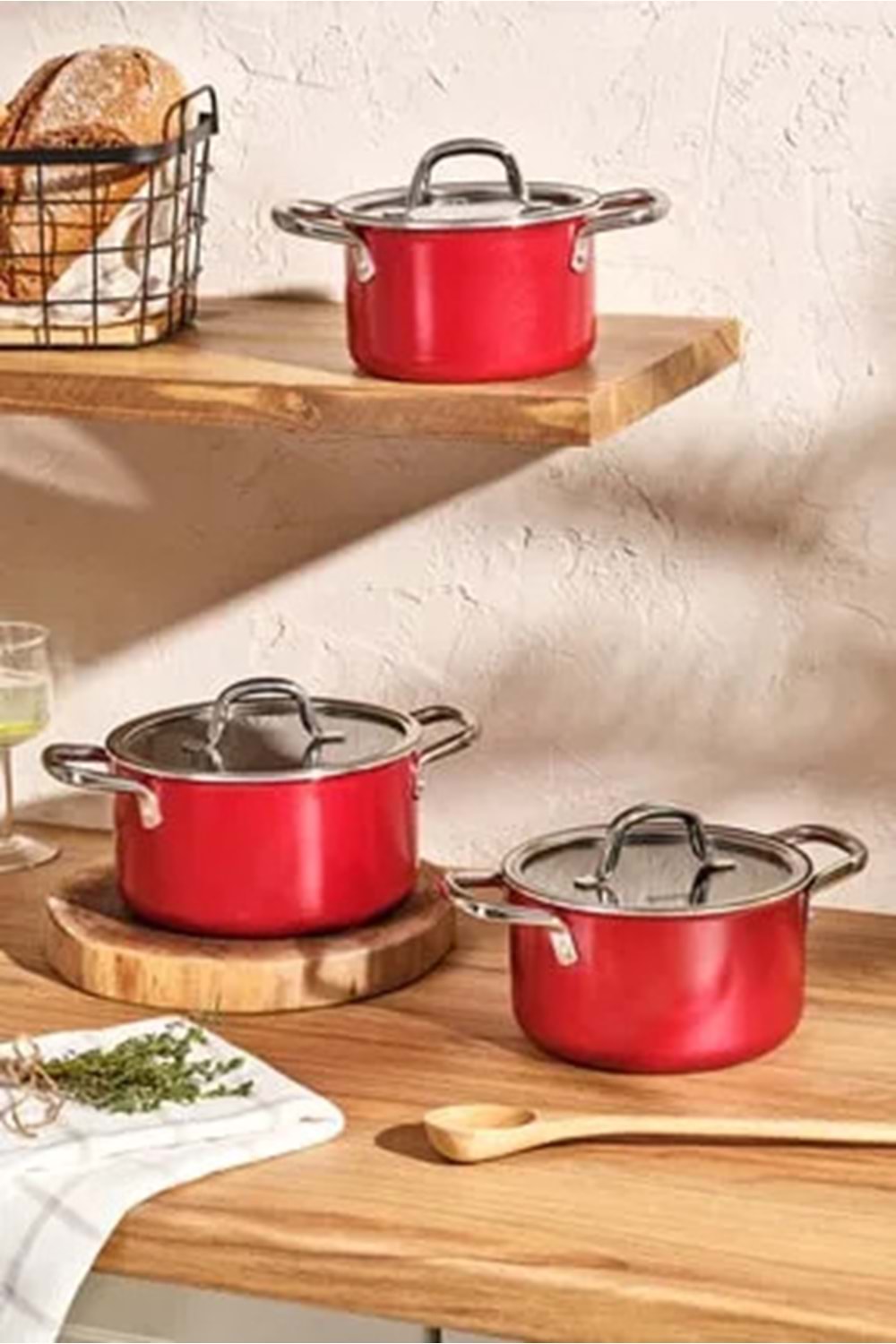 EMS MASTER CLASS 6 PRÇ MİDİ TNC SET KIR