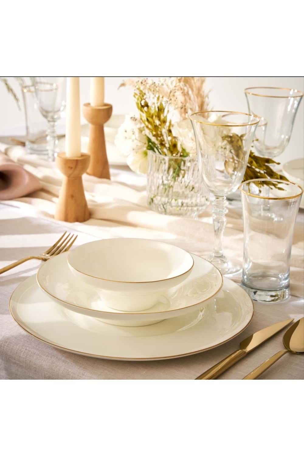 EMSAN FINE BONE ALICIA 18 PARÇA YEMEK TAKIMI