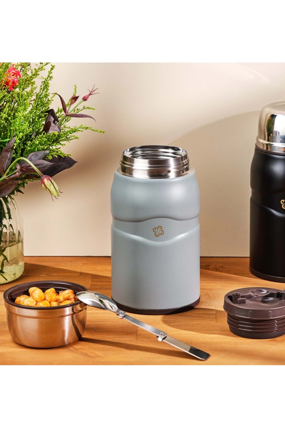 EMSAN SMART YİYECEK TERMOSU, 750 ML, GRİ