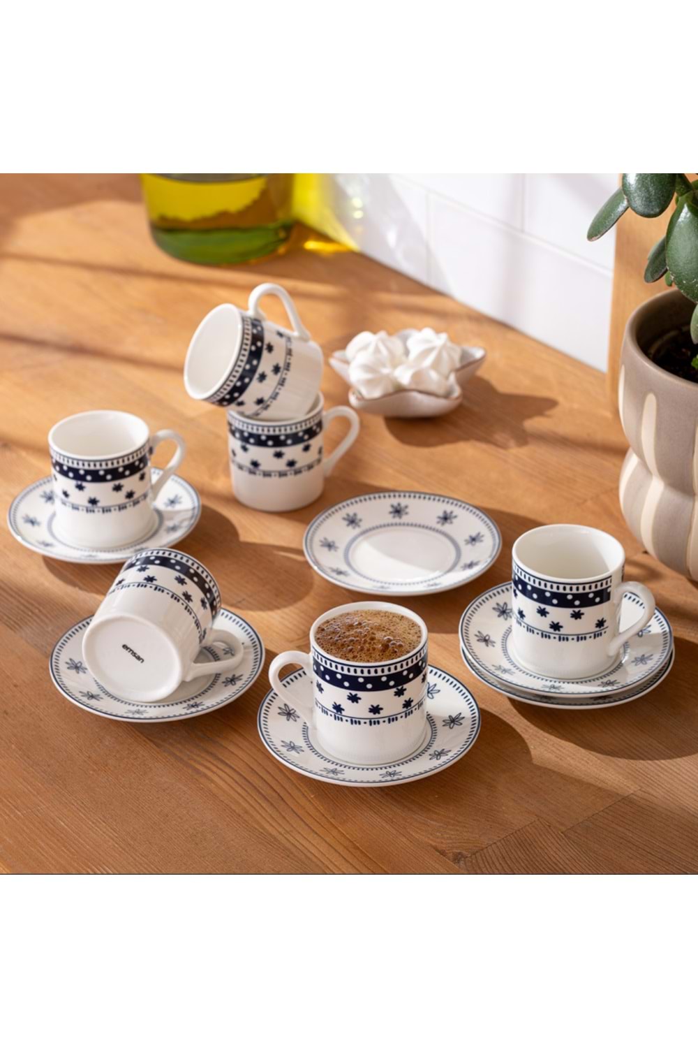 EMSAN ETHNIC MIX NEW BONE 6 KİŞİLİ, MAVİ