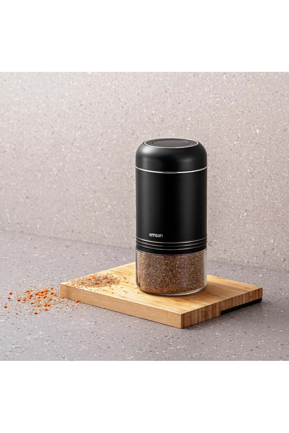 EMSAN MOKO 900 ML SAKLAMA KAVANOZU SİYAH