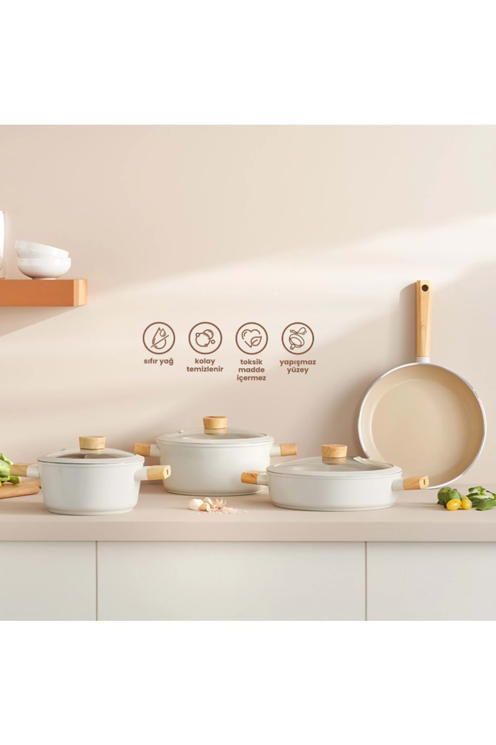 EMSAN SWISS CRYSTAL 7 PARÇA TENCERE SETİ