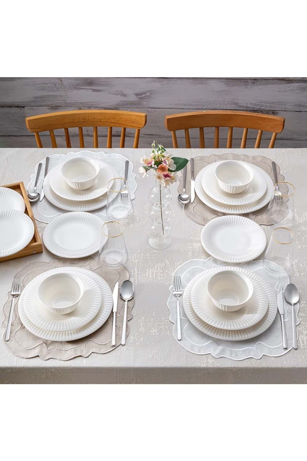 EMSAN SOHO 24 PRÇ 6 KİŞİLİK YMT, BEYAZ