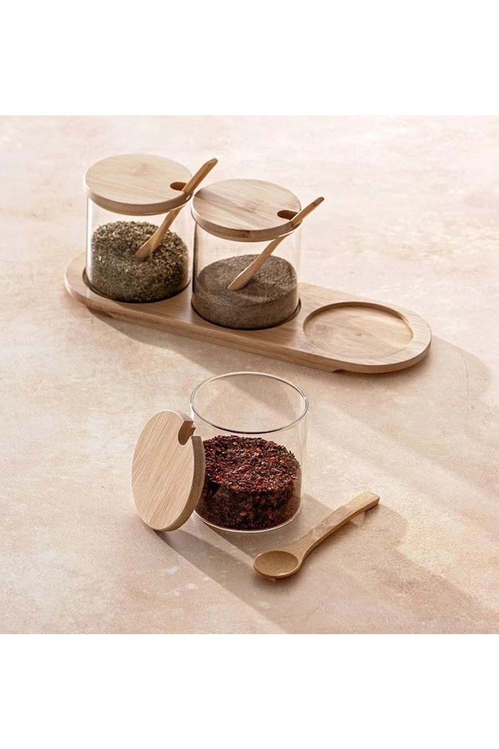 EMSAN LIA 3'LÜ BOROSILIKAT BAHARATLIK