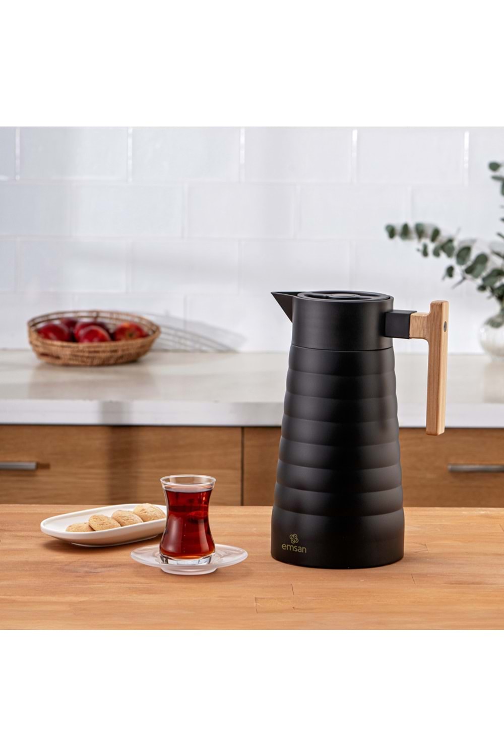 EMSAN EMBOSS TERMOS, 2 LT, SİYAH