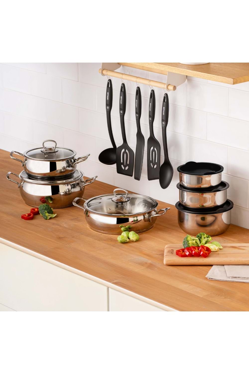 EMSAN KARIŞTIR PİŞİR SAKLA 17 PAR, ÇELİK