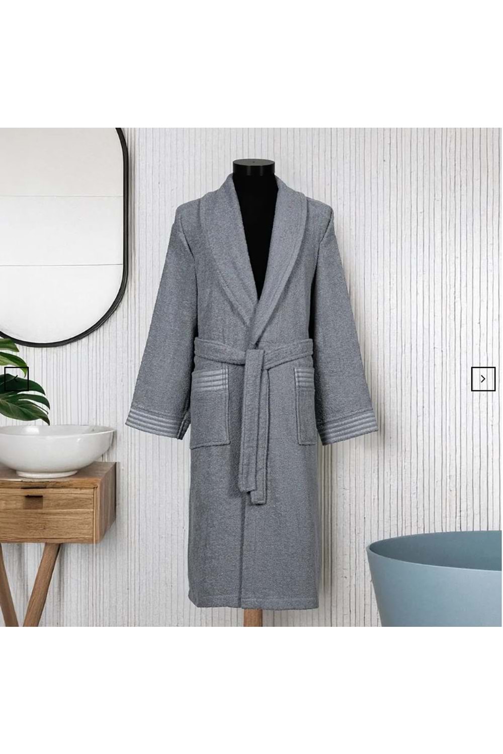 LUXART TEKLİ BORNOZ L/XL MARK COIN