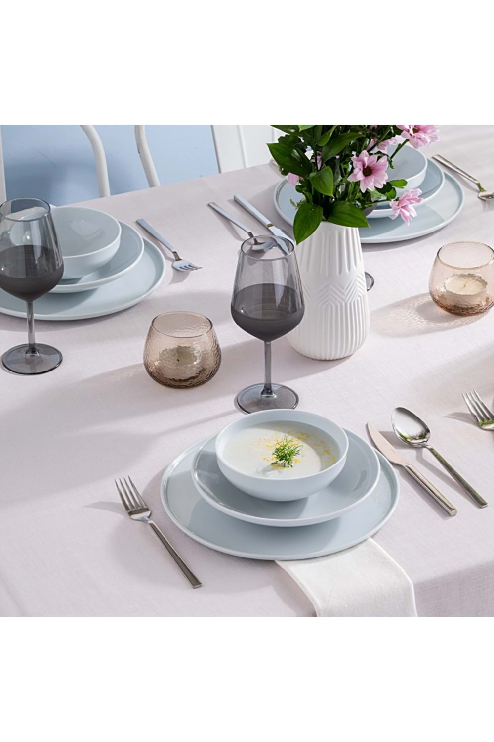 İSTANBUL PORSELEN SARA 18 PARÇA YMT, GRİ