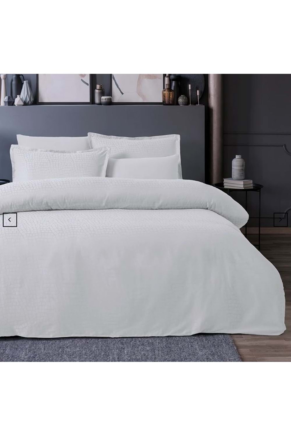 200X220 SATEN NEVRESİM TAKIMI ADELYA A.GRI MARBLE