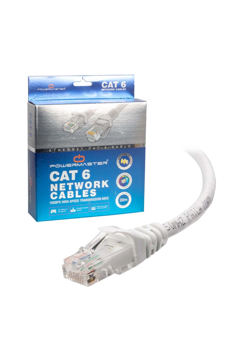 10398 PM CAT6 20m Kablo Kutulu