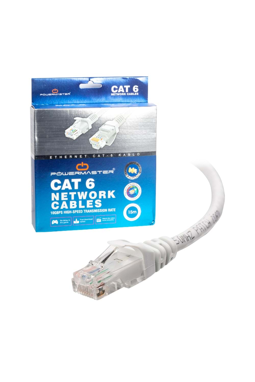 10402 PM CAT6 15m Kablo Kutulu