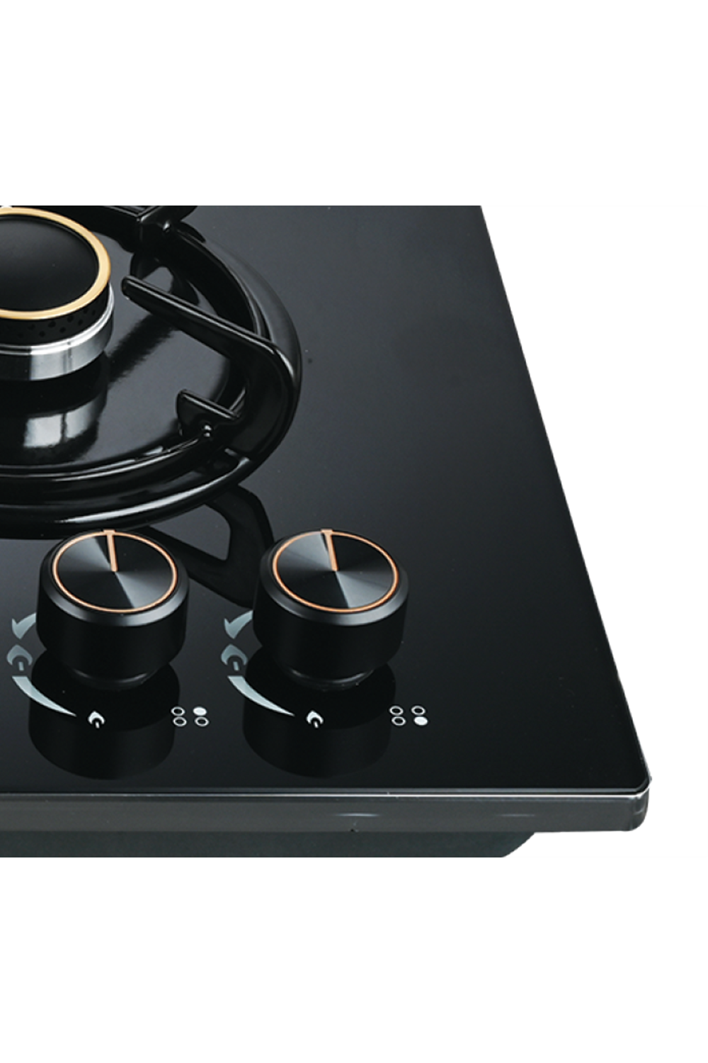 Newal HOB648/2 Siyah Cam Ocak