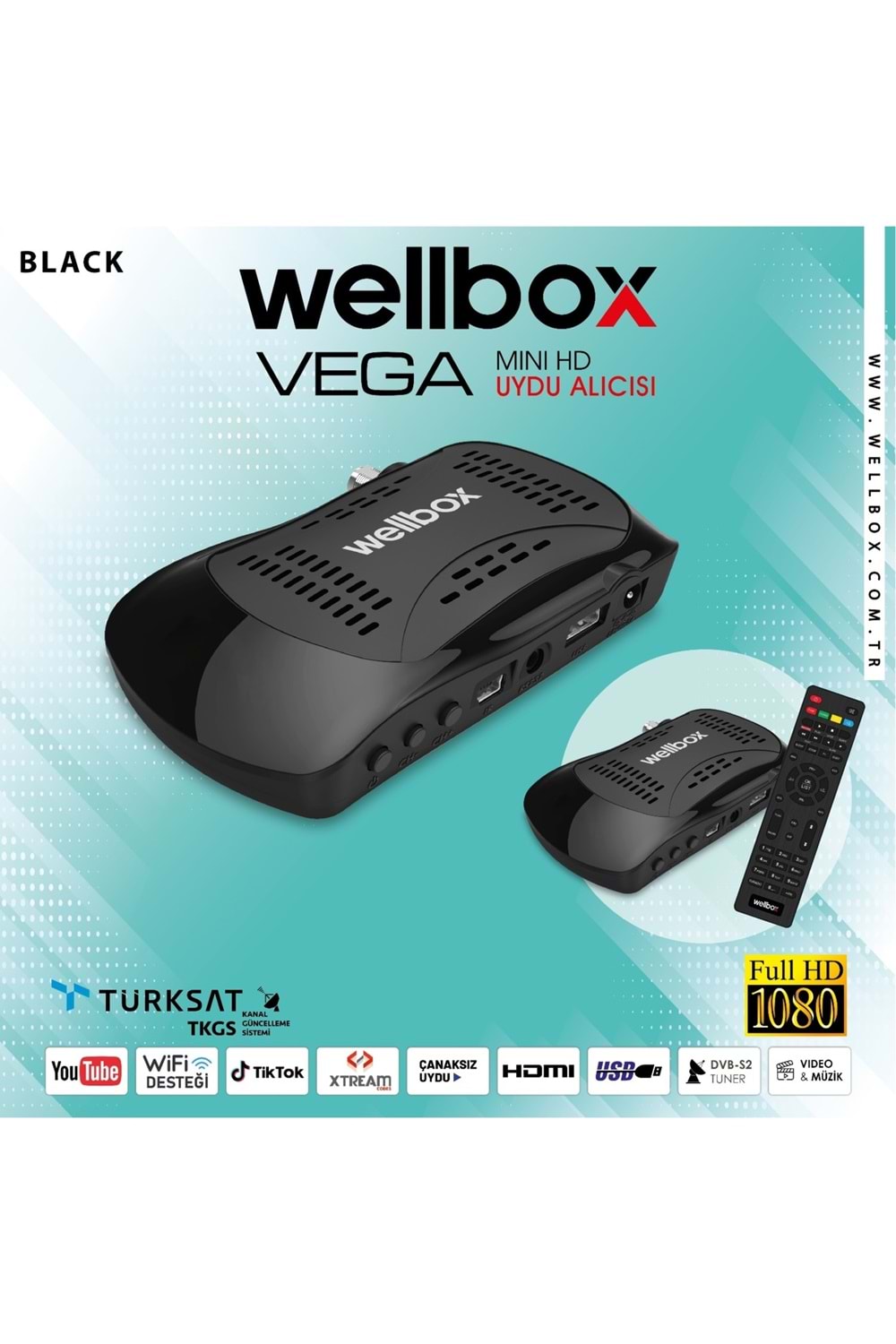 Wellbox Vega Mini HD Uydu Alıcısı