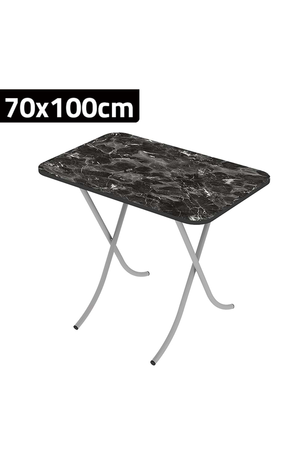 M828/2 Newal Siyah Katlanabilir Masa 70x100cm