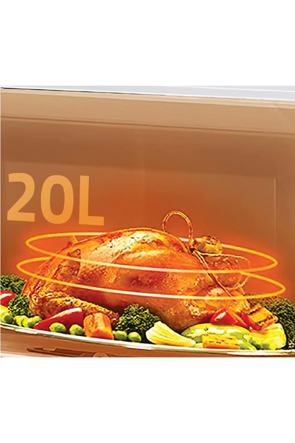 MWO2510/1 Newal Beyaz Mikrodalga 20L Dijital