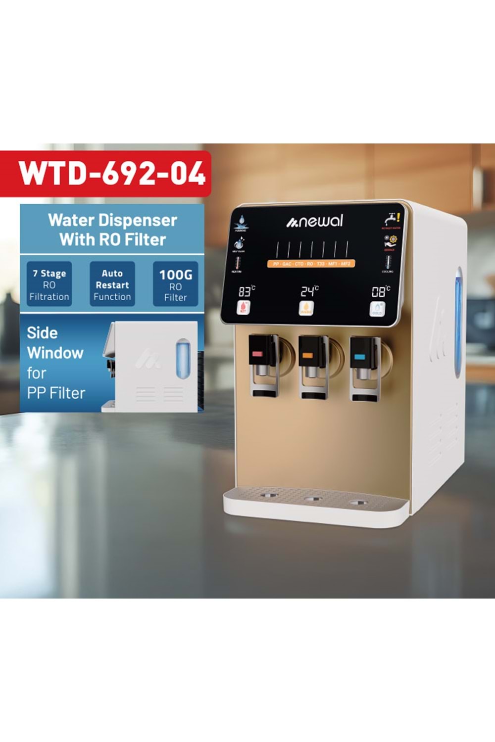 Newal WTD692/4 Aırtmalı Su Sebili