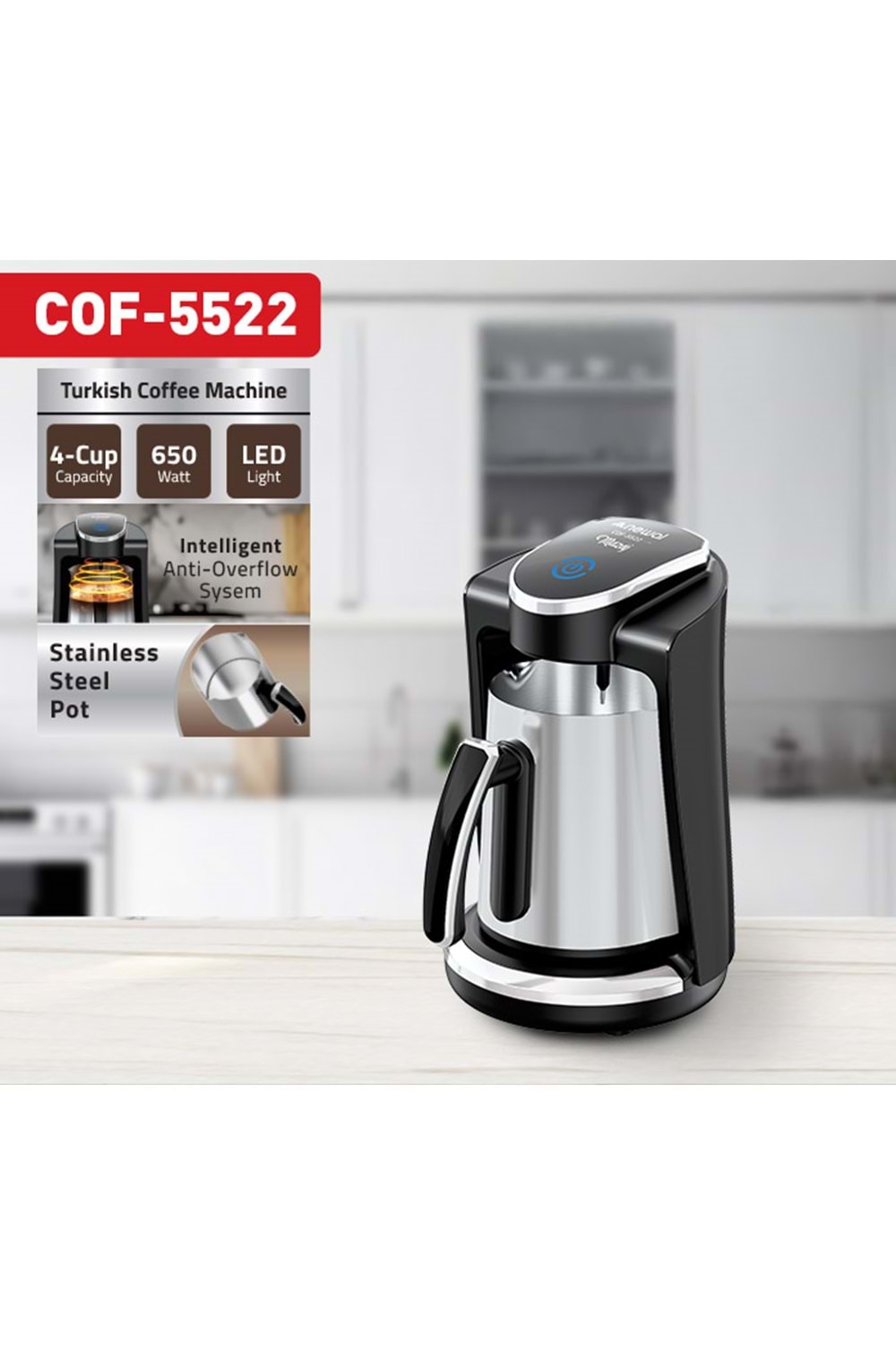 Newal COF5522 Hazneli Türk Kahve Makinesi