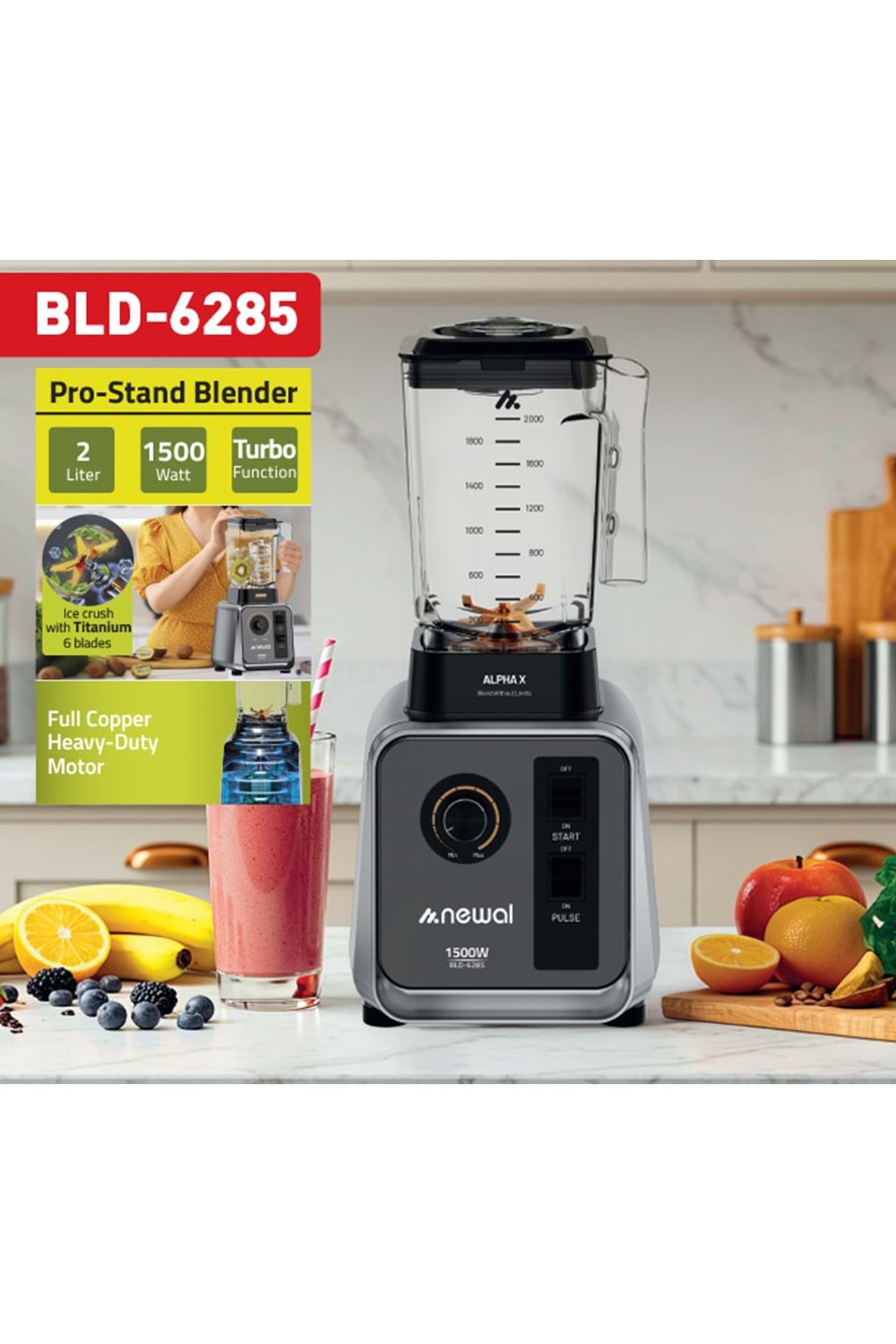 Newal BLD6285 Pro Stand Blender 2.5L