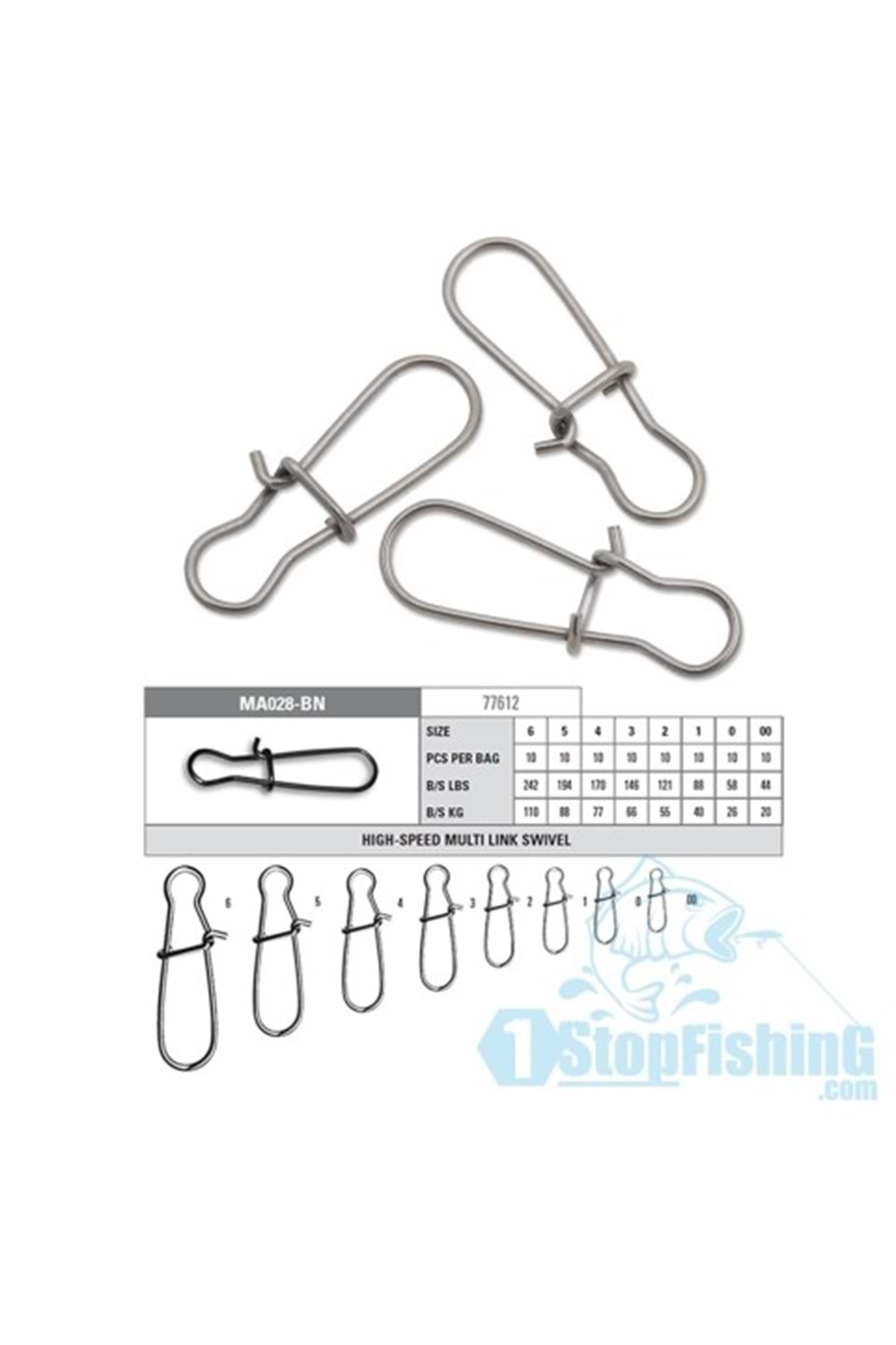 MUSTAD LOCK SNAP MA028 -- 1