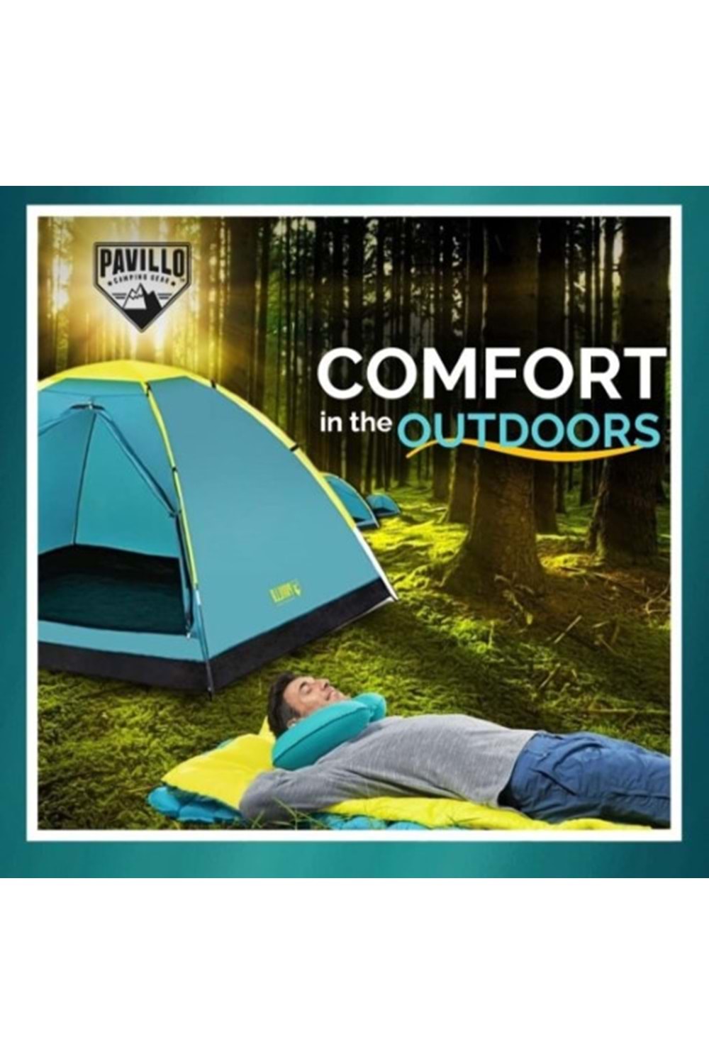 BESTWAY ÇADIR III KİŞİLİK TURQUAZ ( 2.1X2.1X1.3 CM )