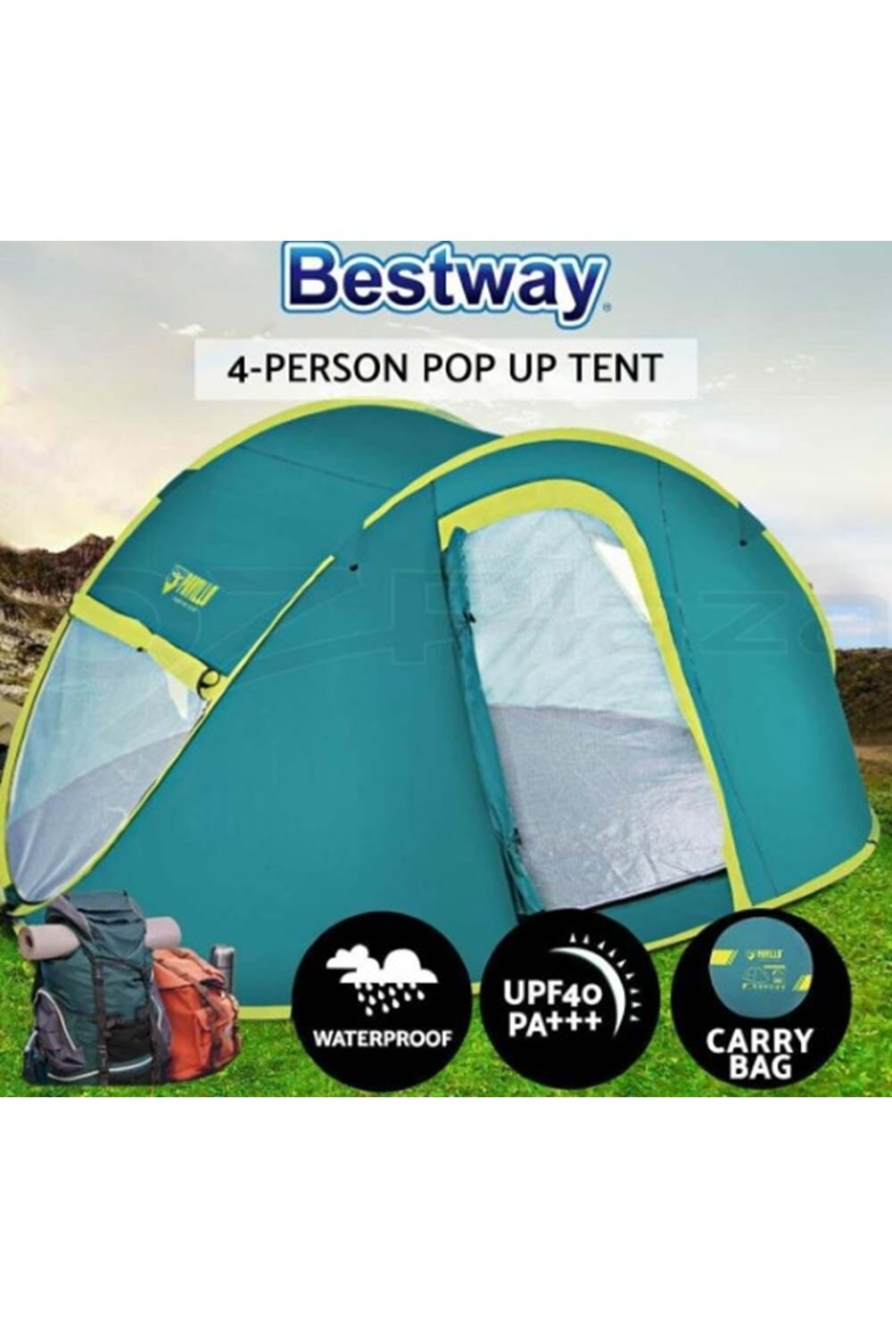 BESTWAY AT KUR ÇADIR 68087 - IV KİŞİLİK TURQUAZ