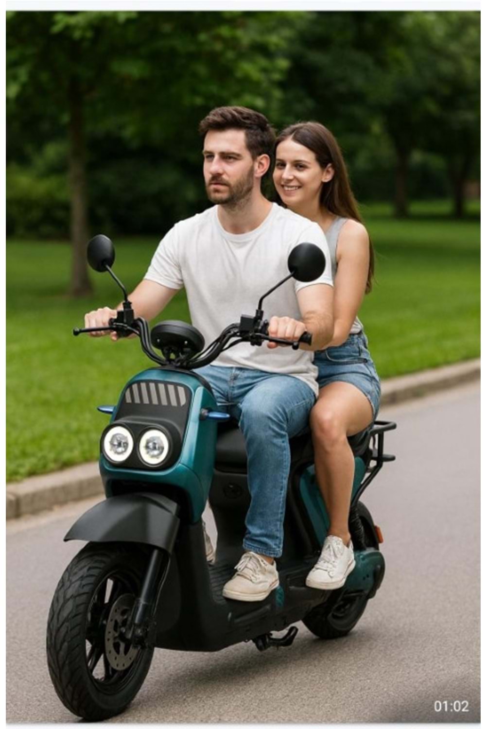 MOTOSİKLET ELEKTRİKLİ - EBG-068 1000W ( 72V/23AH SPEED 65KM RANGE 70KM )