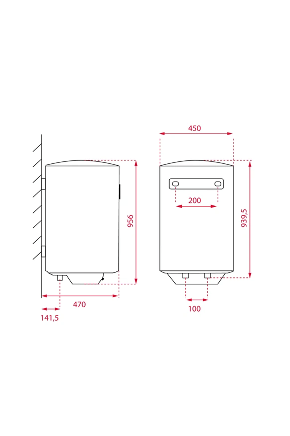 TEKA EWH 100 VE-D 100 LT. SMART SU ISITICI 1500W 30º - 75º