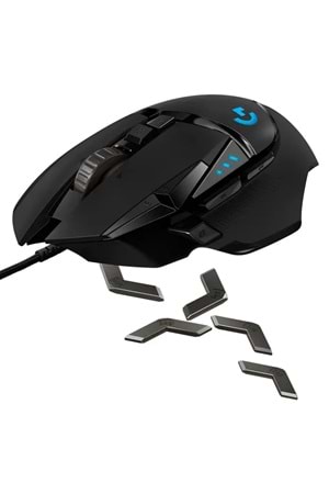 Mouse Logitech G G502 Hero LightSync 25600Dpi Kablolu 910-005471 Siyah