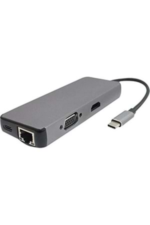 AKSESUAR DAYTONA FIX FC09 TYPE-C TO HDMI 8IN 1