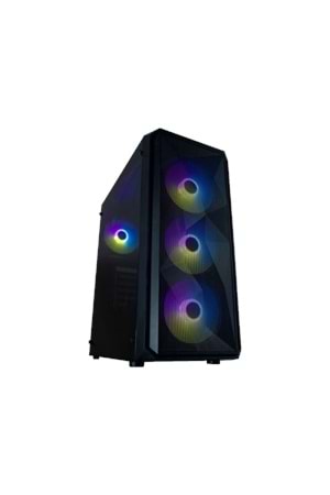 Kasa Vento Vg10F 3X120Mm Mesh Mid Tower Temperli Camlı