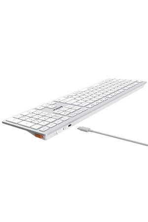 KLAVYE A4TECH FBX50C BEYAZ Bluetooth+2.4G FN-MM-Şarjlı TR LAYOUT