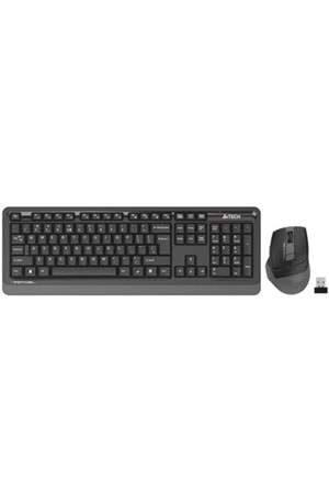 KABLOSUZ KLAVYEMOUSE A4TECH FG1035 Q GRİ TR LAYOUT