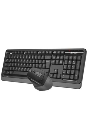 KABLOSUZ KLAVYEMOUSE A4TECH FG1035 Q GRİ TR LAYOUT