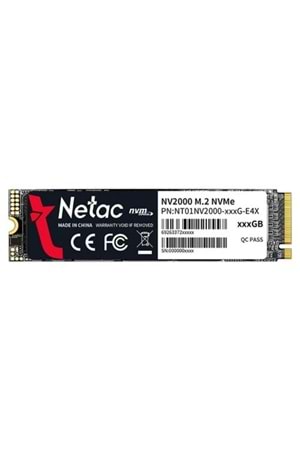 Ssd Netac Nv2000 256Gb M.2 Nvme Nt01Nv2000-256-E4X 2500-1000Mb/S