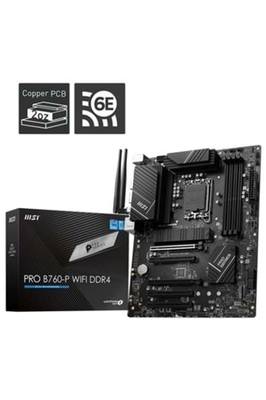 Anakart Msı Pro B760-P Wıfı Ddr4 S+V+Gl 1700P