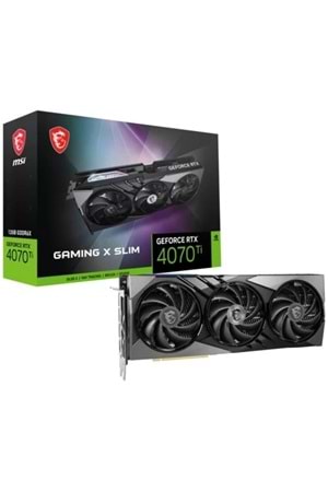 EKRAN KARTI MSI RTX4070Ti GAMING X SLIM 12GB 192Bit GDDR6X DP HDMI