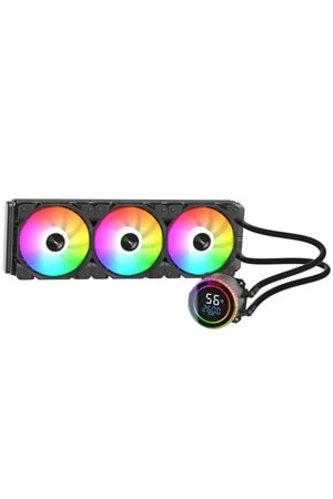 İŞLEMCİ FANI GAMEPOWER SKADI 360 ROUND ARGB SIVI SOĞUTMA 360MM