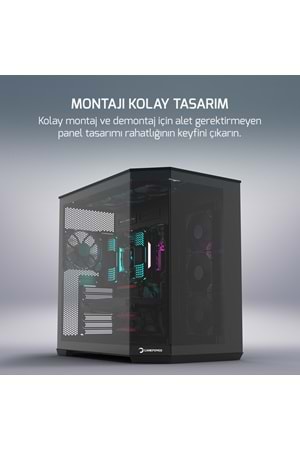 Kasa Gamepower Warcry Edge 1X Black Gaming