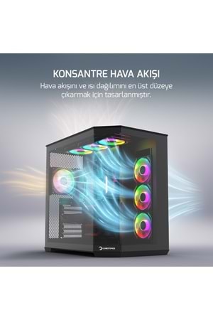 Kasa Gamepower Warcry Edge 1X Black Gaming