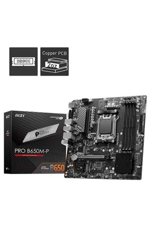 Anakart Msi Pro B650M-P Ddr5 M.2 Am5