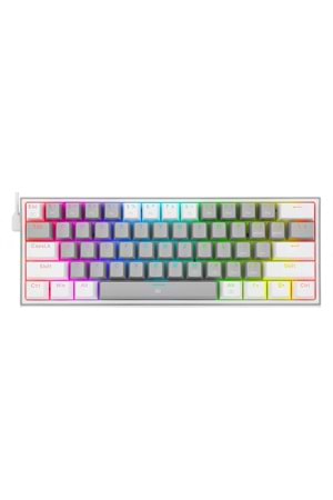 Klavye Redragon K617 Fizz Rgb Gray White Red Switch Tr Layout