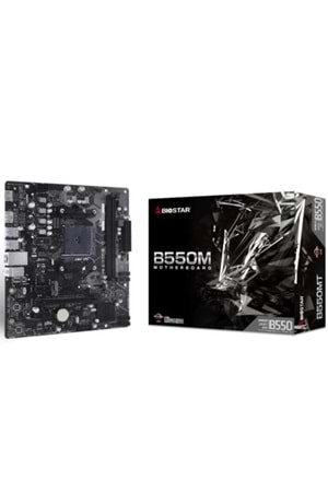 Anakart Biostar B550Mt 4400Mhz Hdmı Dp M2 Ddr4 Matx Am4