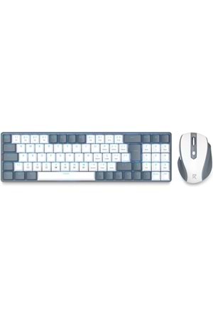 REDRAGON BS-8772GW WIRELESS KEYBOARD AND MOUSE - GRAY/WHITE US LAYOUT