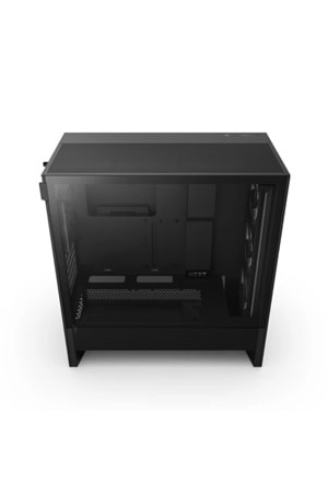 Kasa Nzxt H5 Flow(2024) Black Rgb Tempered Glass Usb 3.2 Atx Mid Tower