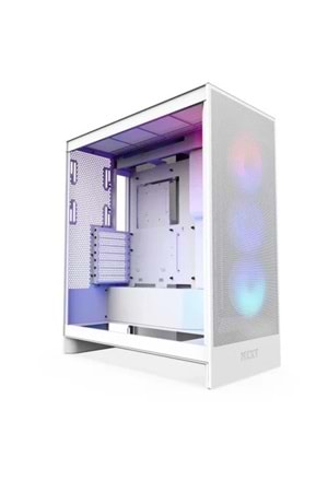 Kasa Nzxt H7 Flow(2024) White RGB Tempered Glass USB 3.2 Atx Mid Tower