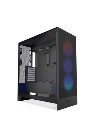 Kasa Nzxt H7 Flow(2024) Black RGB Tempered Glass USB 3.2 Atx Mid Tower